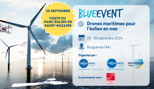 Blue event « DRONES MARITIMES pour l’EOLIEN EN MER ».