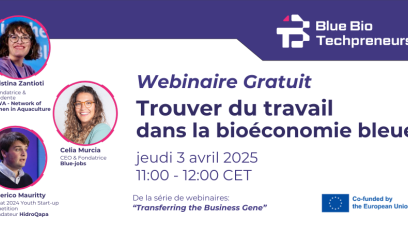 Webinaire Trouver du travail dans la bioéconomie bleue